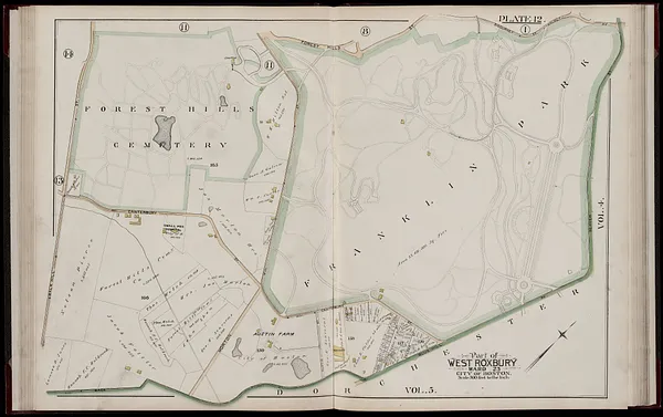 Atlas of the city of Boston, West Roxbury, Mass., volume six : from actual surveys and official plans