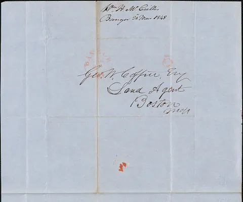 William H. McGrillis to George Coffin, 28 March 1848