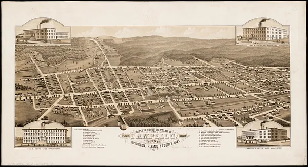 Bird's eye view of the village of Campello