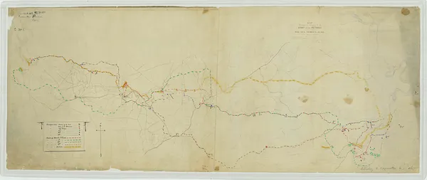 Map Showing the Operations of the Army of the Potomac under Command of Maj. Gen. George G. Meade from March 29 to April 9, 1865