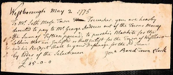 Orders for Payments for Supplies and Services, 1775-1779, n.d.