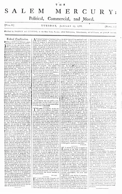 The Salem Mercury: Political, Commercial, and Moral
