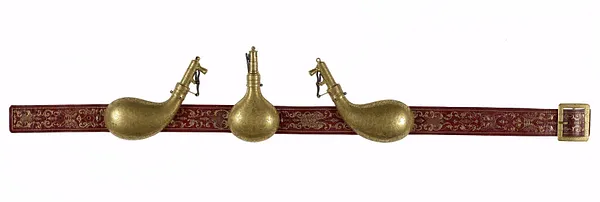 Powder Flasks and Belt