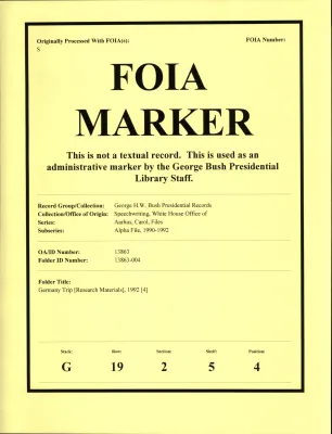Germany Trip [Research Materials, 1992] [OA 6900] [4]
