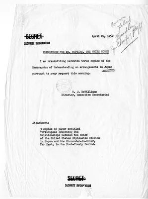 Memorandum from W. J. McWilliams to William J. Hopkins