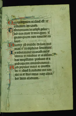 Leaf from Fieschi Psalter: Psalter Text