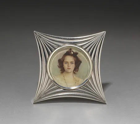 Frame with Portrait Miniature of Princess Yusopov