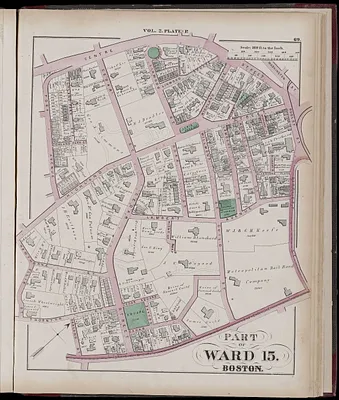 Atlas of the county of Suffolk, Massachusetts : vol. 2nd late city of Roxbury, now wards 13-14 and 15, city of Boston