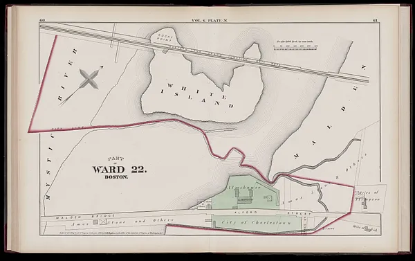 Atlas of the county of Suffolk, Massachusetts : vol. 6th including the late city of Charlestown, now wards 20,21 and 22, city of Boston : from actual survey & official records
