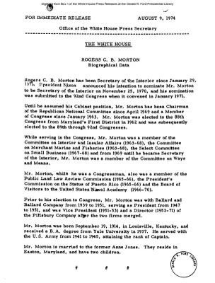 Morton, Rogers C. B. [Biography]