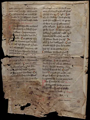 Single leaf from a Beneventan noted breviary