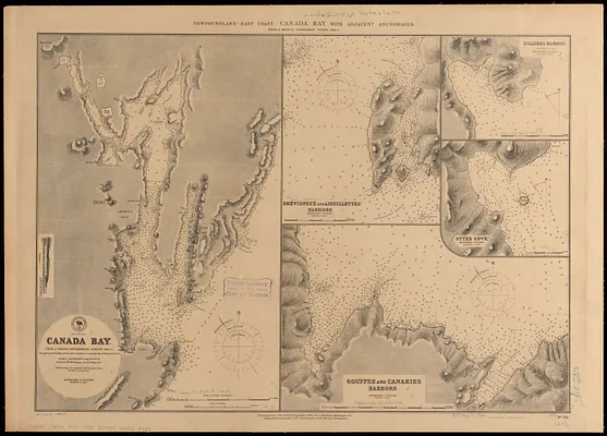 Newfoundland - east coast - Canada Bay with adjacent anchorages