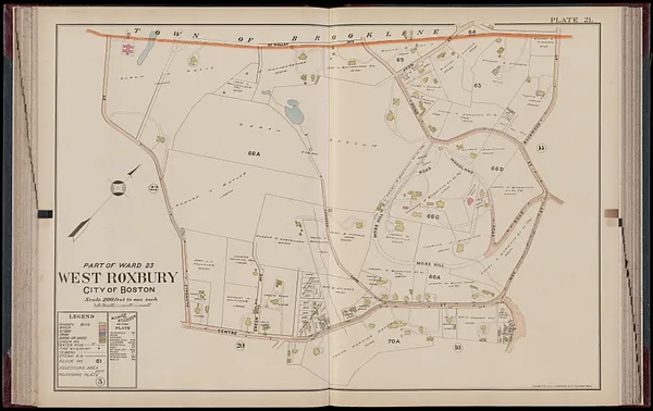 Atlas of Dorchester, West Roxbury and Brighton, city of Boston