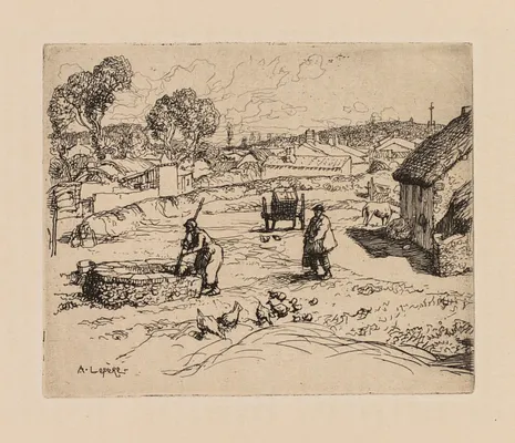 Auguste Lepère: La Masure (Vendèe)