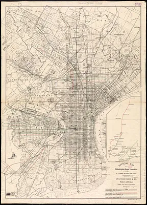 Official map of the Philadelphia Rapid Transit Co