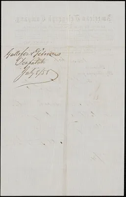 Gullifer and Gilman to W. A. Harrington, 8 July 1858