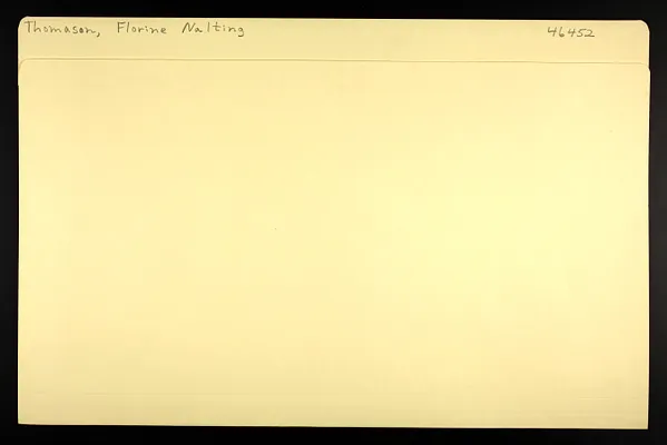 Thomason, Florine Nalting