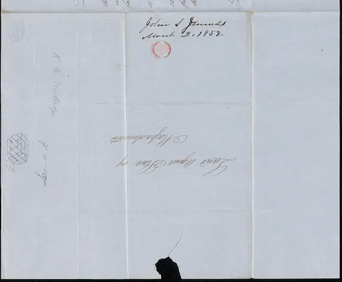John S. Jenness to Samuel Warner, 2 March 1852