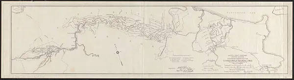 Diagram showing the Changuinola Railroad lines