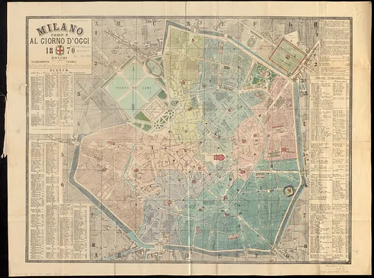 Milano come é al giorno d'oggi 1870