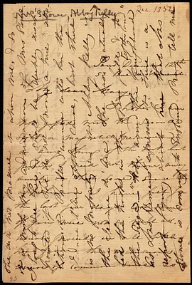 Letter from Maria Weston Chapman, 53 Rue de Verneuil, Paris, [France], to Mary Anne Estlin, December 12th, [1852]