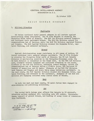 Memorandum, Daily Korean Summary
