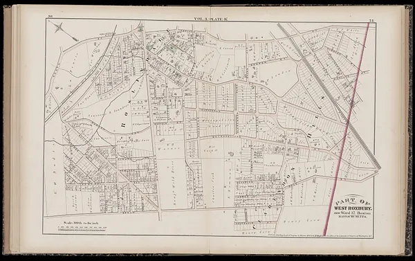 Atlas of the county of Suffolk, Massachusetts : vol. 5th, West Roxbury, now ward 17, Boston : from actual survey & official records