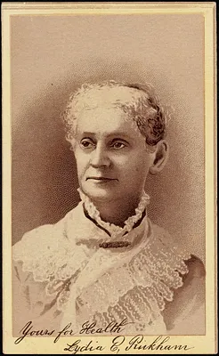 Yours for health, Lydia E. Pinkham.