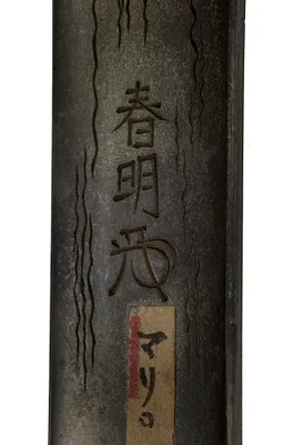 Kozuka with Fish and Shells on Bamboo