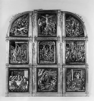Triptych with Scenes of the Passion of Christ