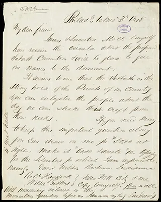 Letter from Edward Morris Davis, Philad[elphia], [Pa.], to William Lloyd Garrison, 1st mo[nth] 3 [day] 1848