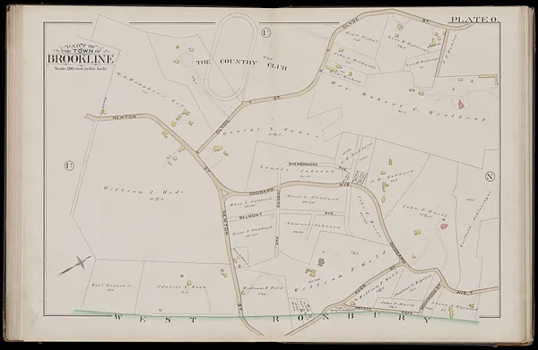 Atlas of the town of Brookline, Norfolk County, Massachusetts