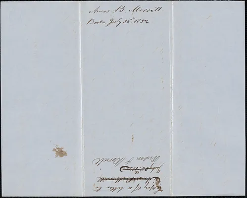 Copy of a letter from Samuel Warner to Anson P. Morrill, 26 July 1852