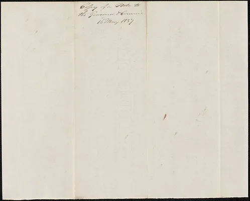 George W. Coffin to Governor Everett, 16 May 1837