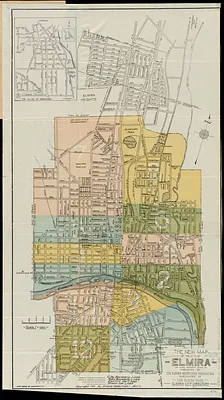 The new map of the City of Elmira