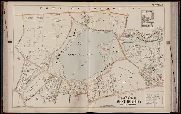 Atlas of Dorchester, West Roxbury and Brighton, city of Boston