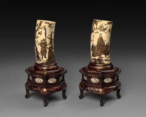 Ivory Tusk Vases