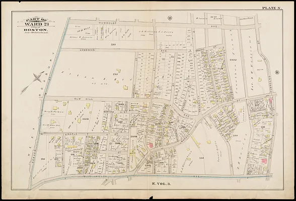 Atlas of the city of Boston : Roxbury
