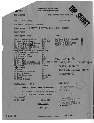 Department of the Army Teletype Conference