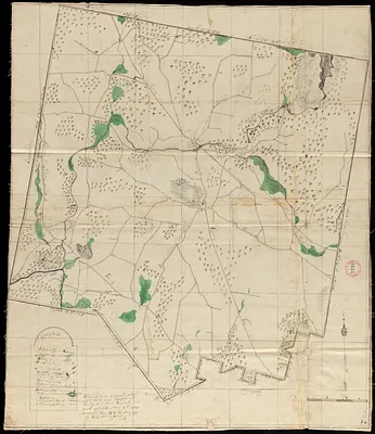 Plan of Winchendon made by Elias Whitney, dated January 1831