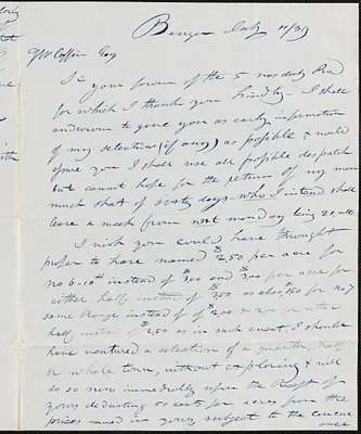 Samuel Smith to George Coffin, 11 July 1839
