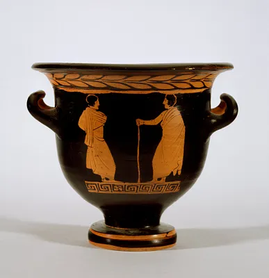 Bell Krater with Satyr and Maenad