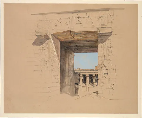 The Temple of Edfu: The Door of the Pylon