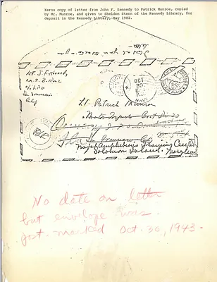 PT-109: Correspondence: General