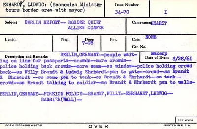 Personalities: Erhard, Ludwig (Continued) – Fill, John