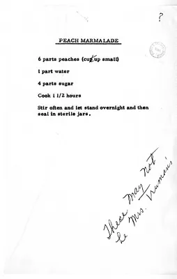 Recipe for Peach Marmalade