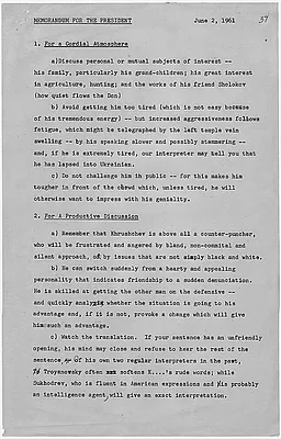 Memorandum for the President, 2 June 1961