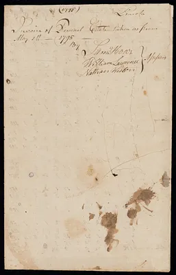 Valuation book, May 1795