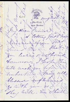 Letter from Margaret Eleanor Parker, The Cliff, near Dundee, [Scotland], to William Lloyd Garrison, August 24 / [18]77