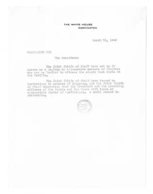 Memorandum to President Harry S. Truman